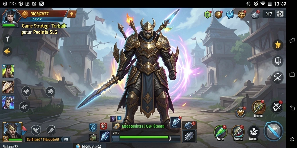 Screenshot menunjukkan gameplay mendebarkan di BIGRICH77.