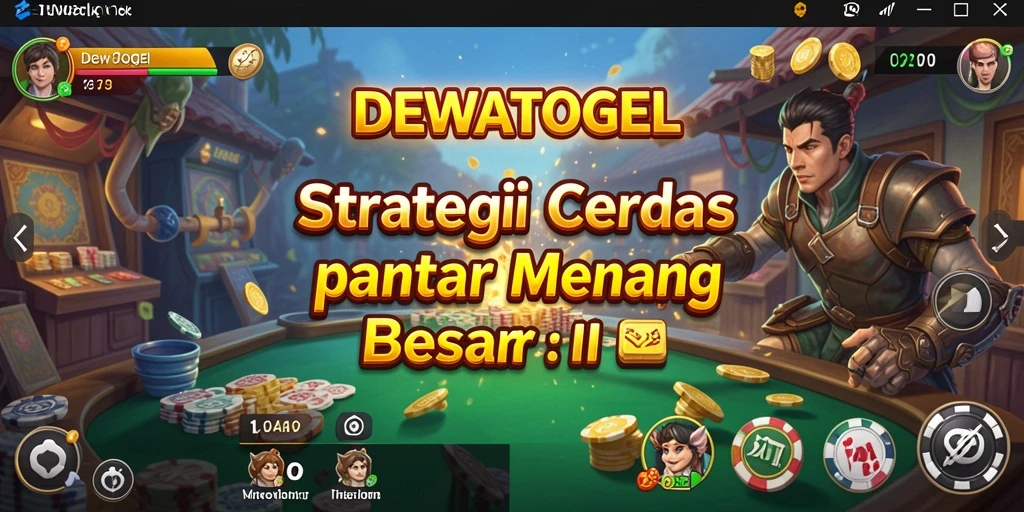 Tangkapan layar gameplay DEWATOGEL menampilkan aksi strategi yang mendebarkan.