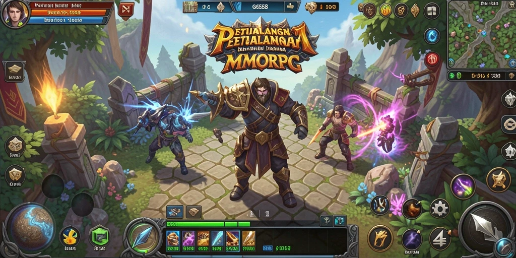 Tampilan gameplay G668 yang memukau dan penuh aksi MMORPG.