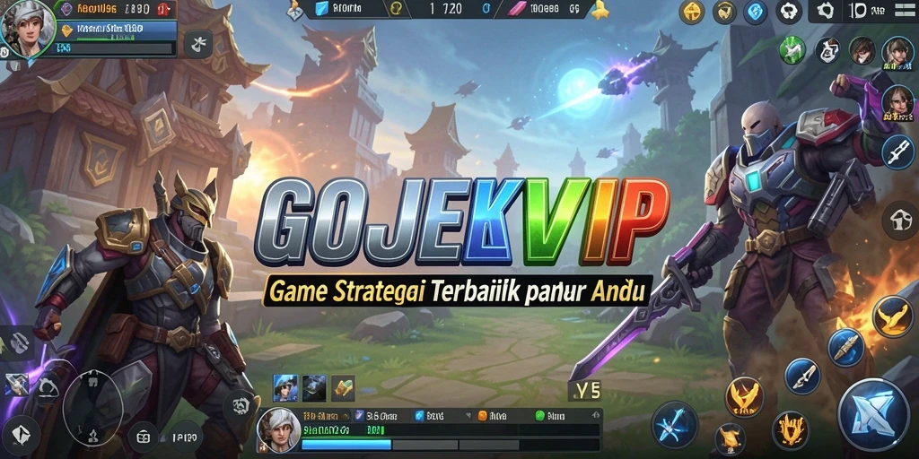 Tangkapan layar menunjukkan gameplay seru dan interaktif dari GOJEKVIP.