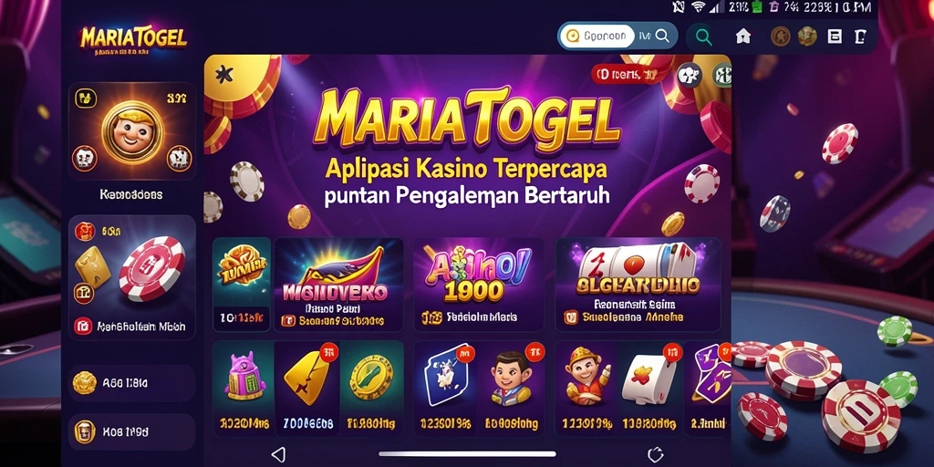 Screenshot gameplay MARIATOGEL menampilkan suasana Kasino yang mengasyikkan.