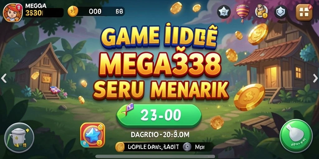 Screenshot gameplay MEGA338 dengan visual menawan dan mekanisme Idle.