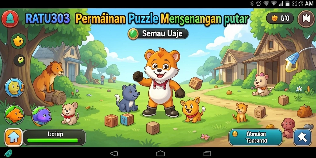 Screenshot gameplay <strong>RATU303</strong> menampilkan keseruan permainan Puzzle.